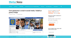 Desktop Screenshot of mariussescu.ro